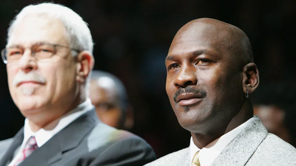 Phil Jackson and Michael Jordon